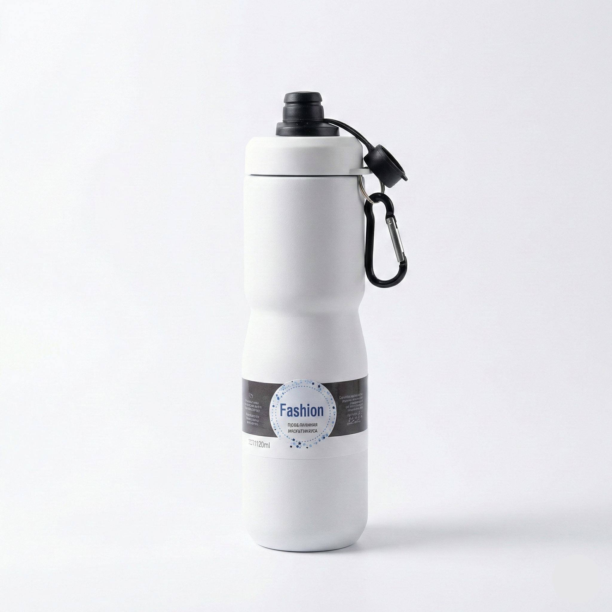 Garrafa Térmica Inox Estilo Squeeze Esportiva para Academia e Crossfit com Gancho - 550ml