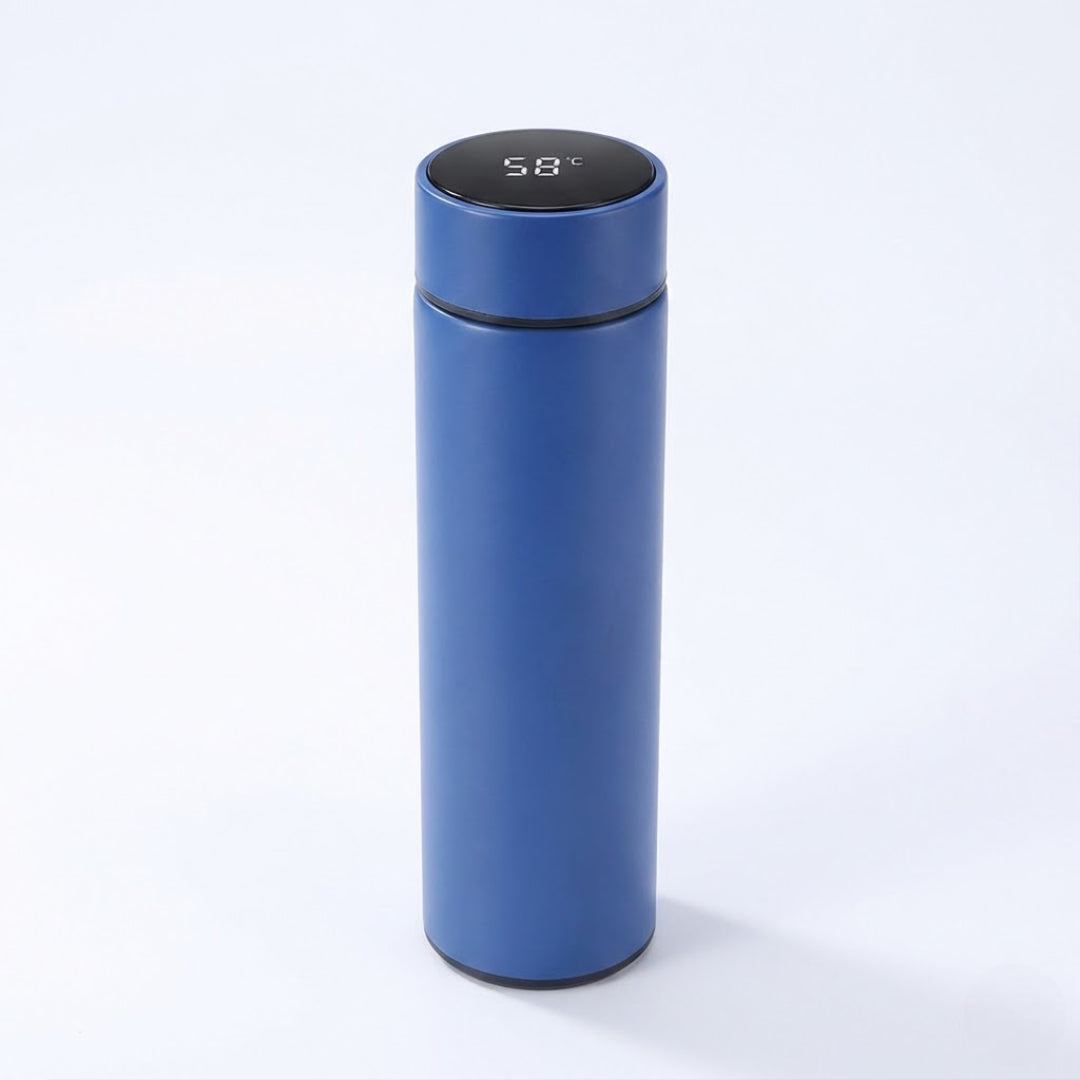 Garrafa Térmica Inox com Display LED Digital de Temperatura para Água, Café e Chá - 500ml