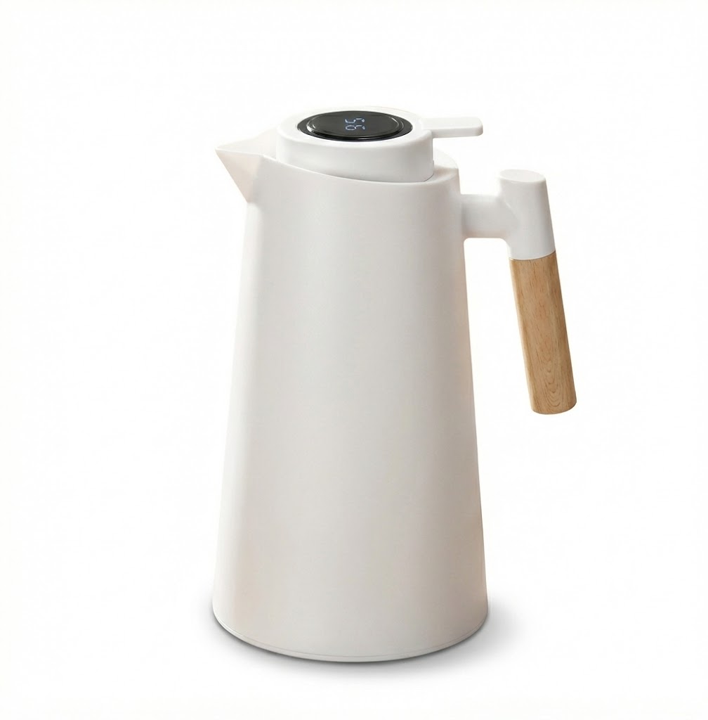 Garrafa Térmica Smart Wood com Display LED - 1000ML