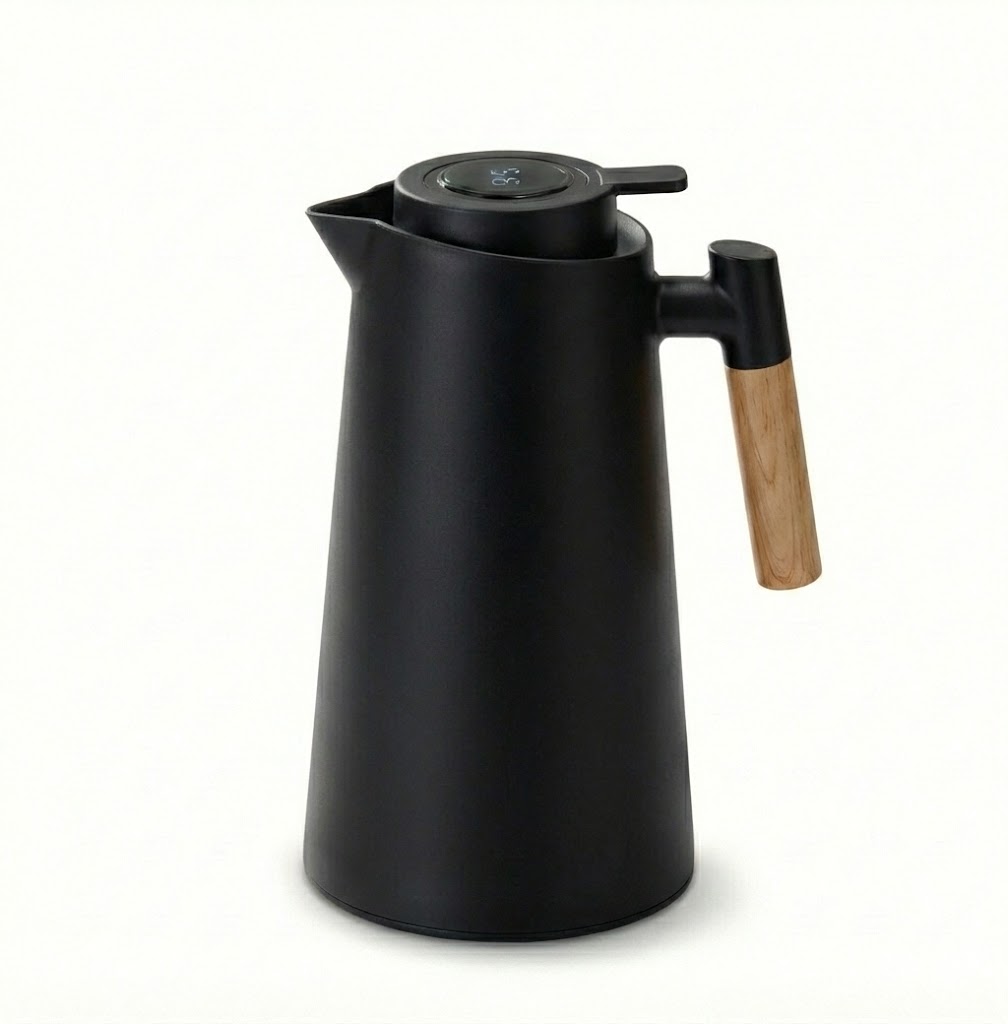 Garrafa Térmica Smart Wood com Display LED - 1000ML