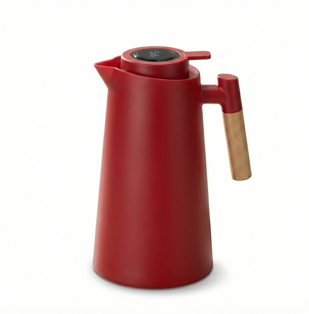 Garrafa Térmica Smart Wood com Display LED - 1000ML